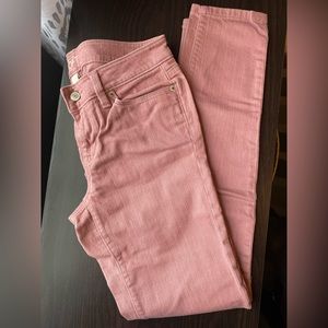 Loft by Ann Taylor, size 2, mauve skinny denim